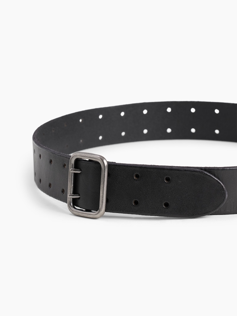 Double-Prong Leather Belt