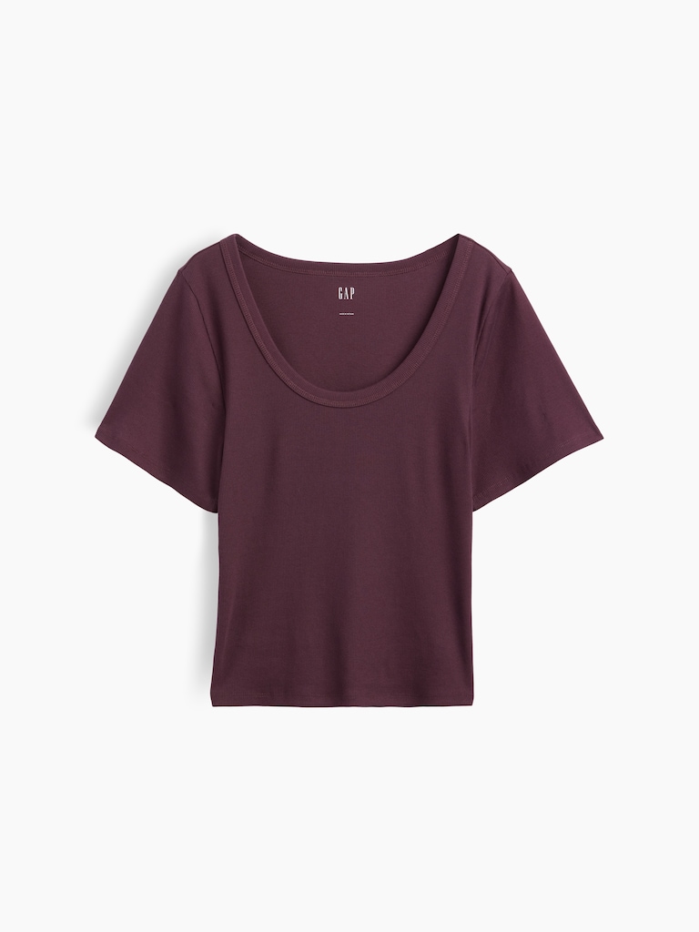 Rib Scoop T-Shirt