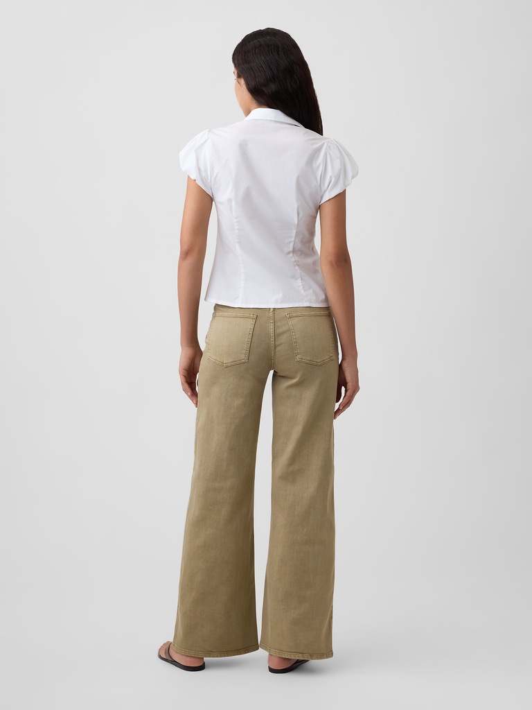 Mid Rise Wide-Leg Jeans