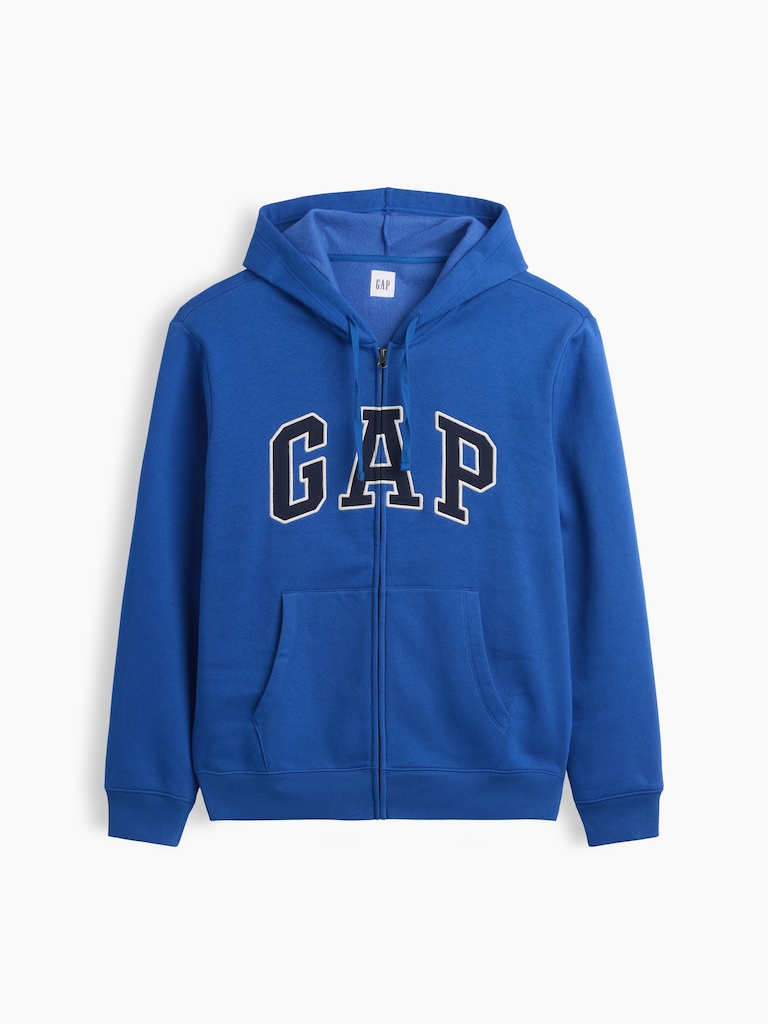 Relaxed Gap Logo Zip Hoodie