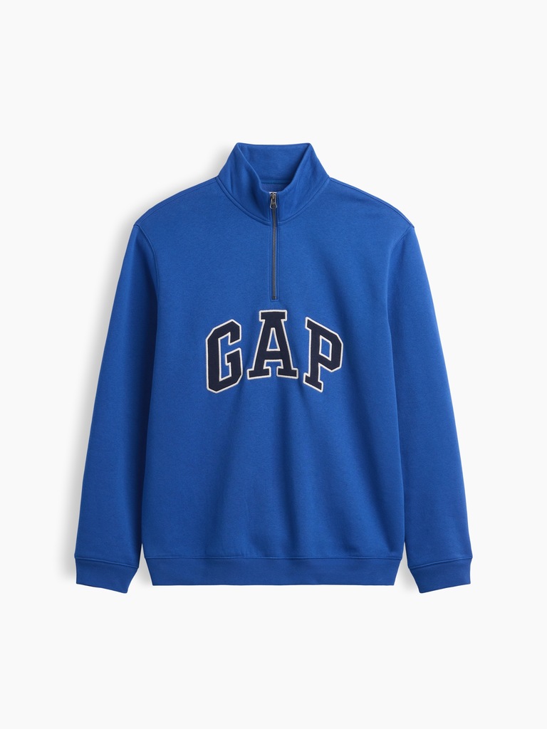 Relaxed Gap Logo Quarter-Zip Sweatshirt