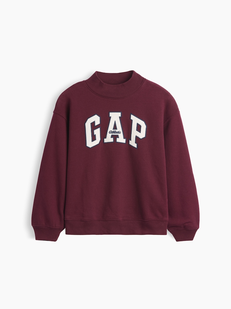 Kids VintageSoft Oversized Mockneck Logo Sweatshirt
