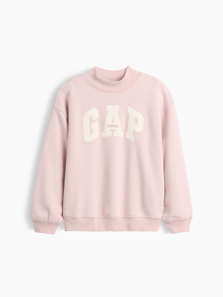 Kids VintageSoft Oversized Mockneck Logo Sweatshirt