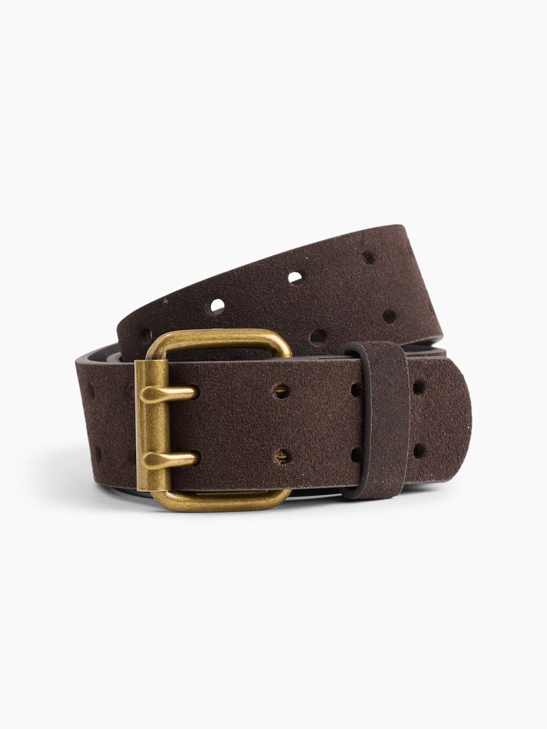Suede Double-Prong Belt