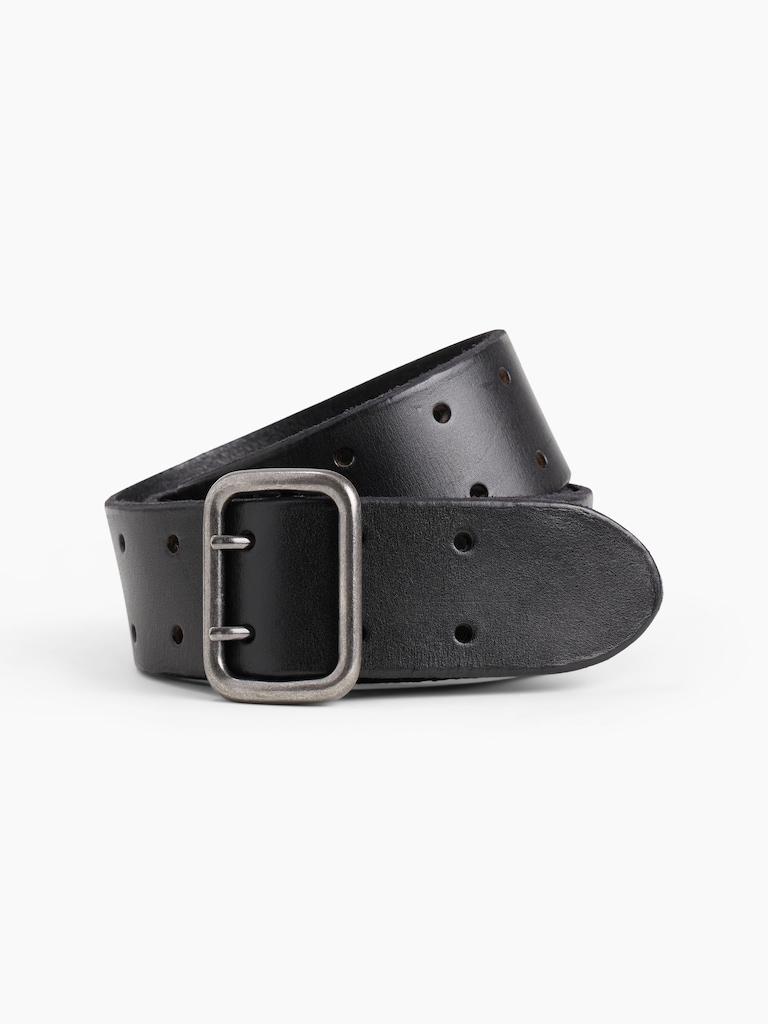 Double-Prong Leather Belt