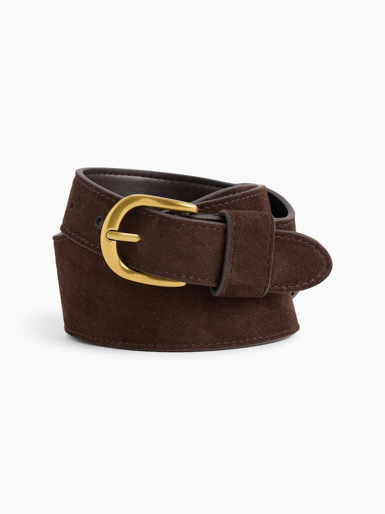 Suede Oversized Belt