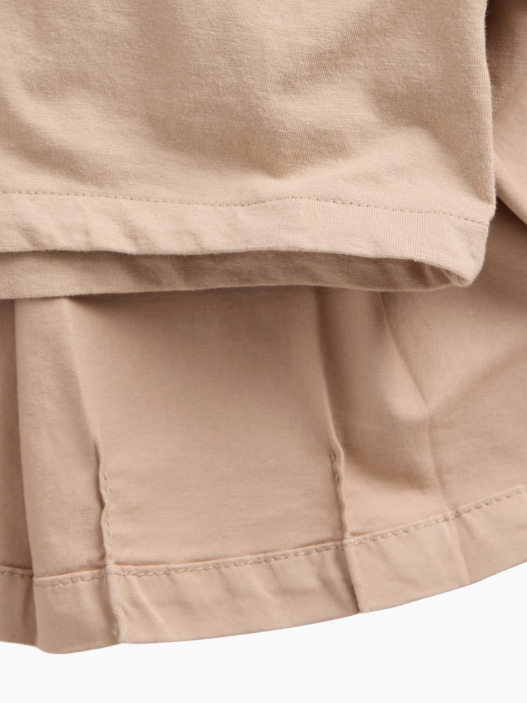 Kids Uniform Pleated Khaki Skort