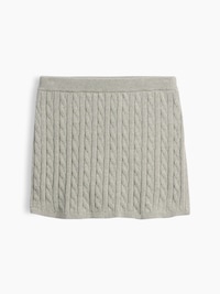 Kids 100% Cotton Cable-Knit Sweater Skort