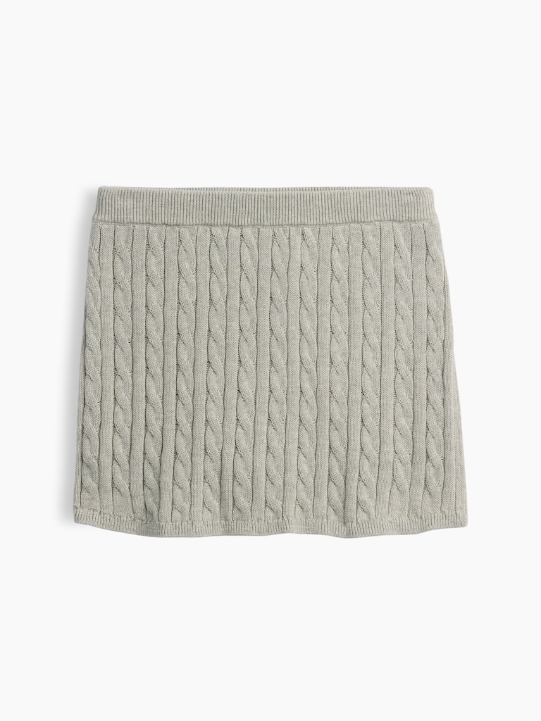 Kids Cable-Knit Sweater Skort