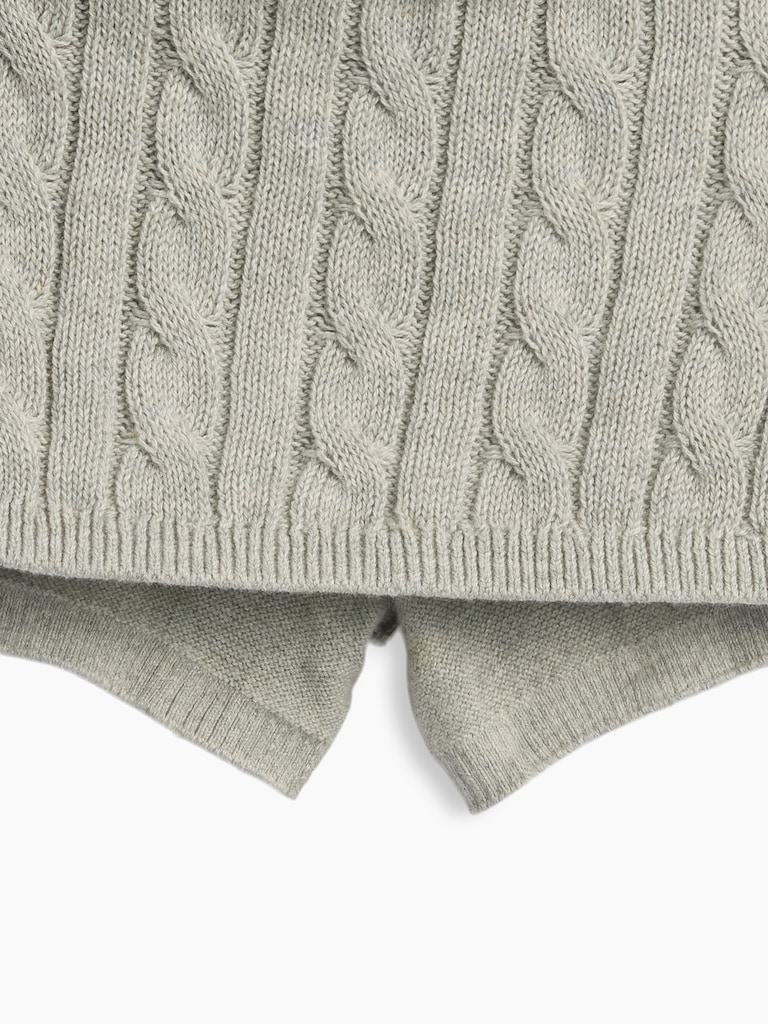 Kids Cable-Knit Sweater Skort