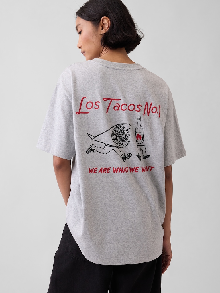 Adult Los Tacos No. 1 Relaxed Graphic T-Shirt