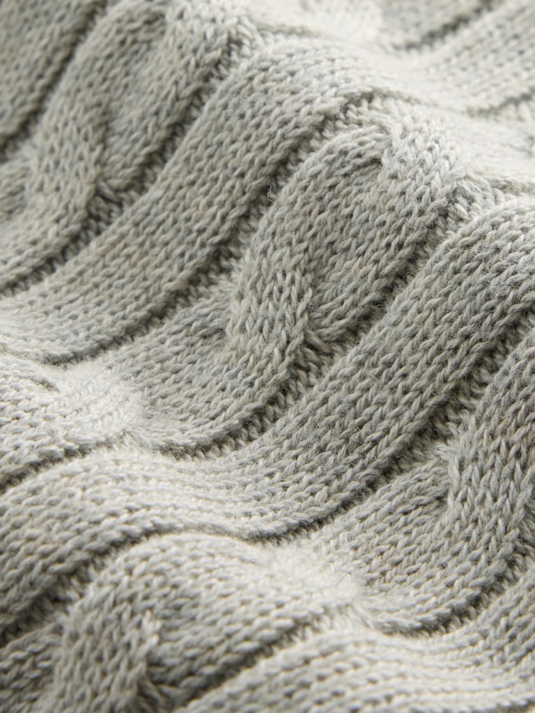Kids Cable-Knit Sweater Zip Hoodie