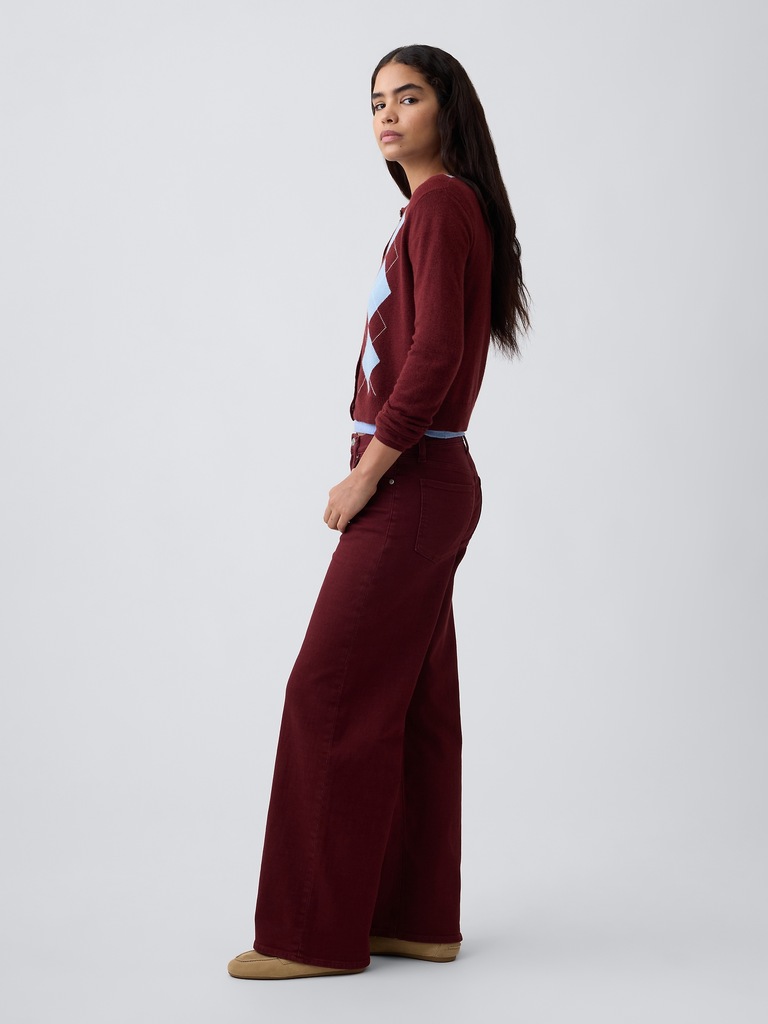 Mid Rise Wide-Leg Jeans