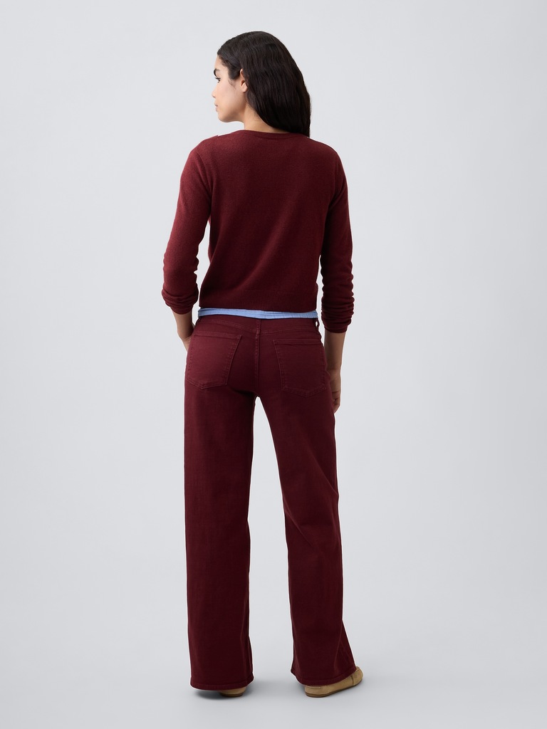Mid Rise Wide-Leg Jeans