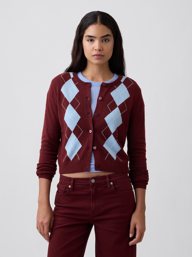 CashSoft Crewneck Cardigan