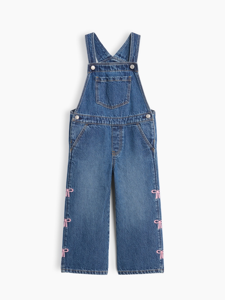babyGap Embroidered Denim Overalls