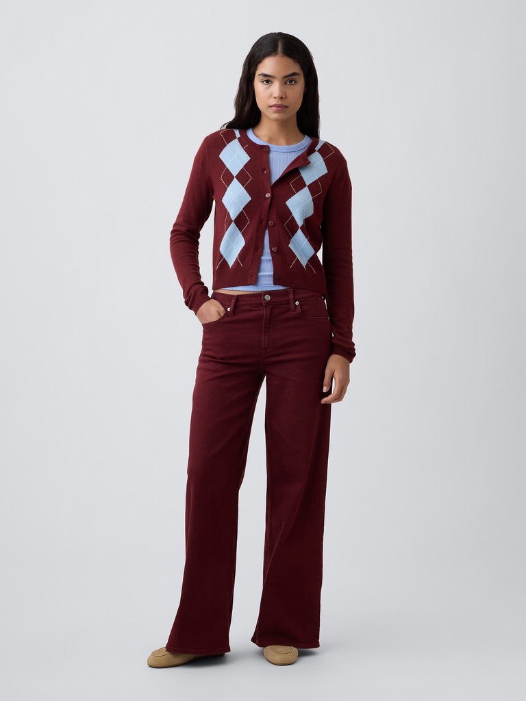 Mid Rise Wide-Leg Jeans