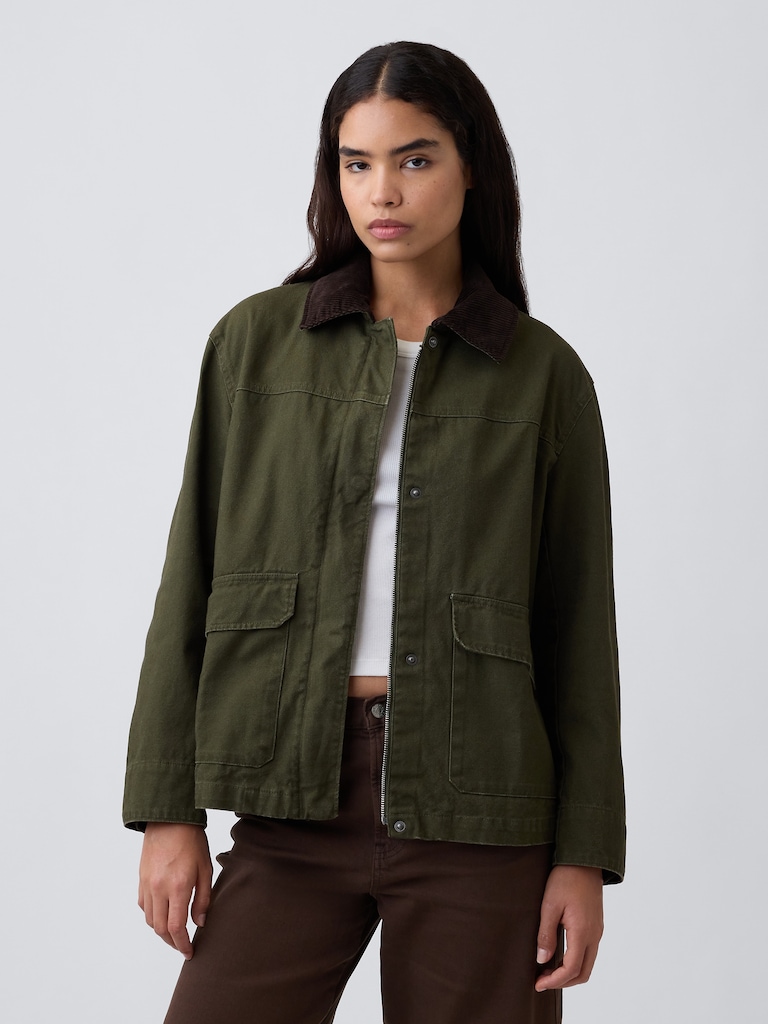Relaxed Canvas Barn Jacket