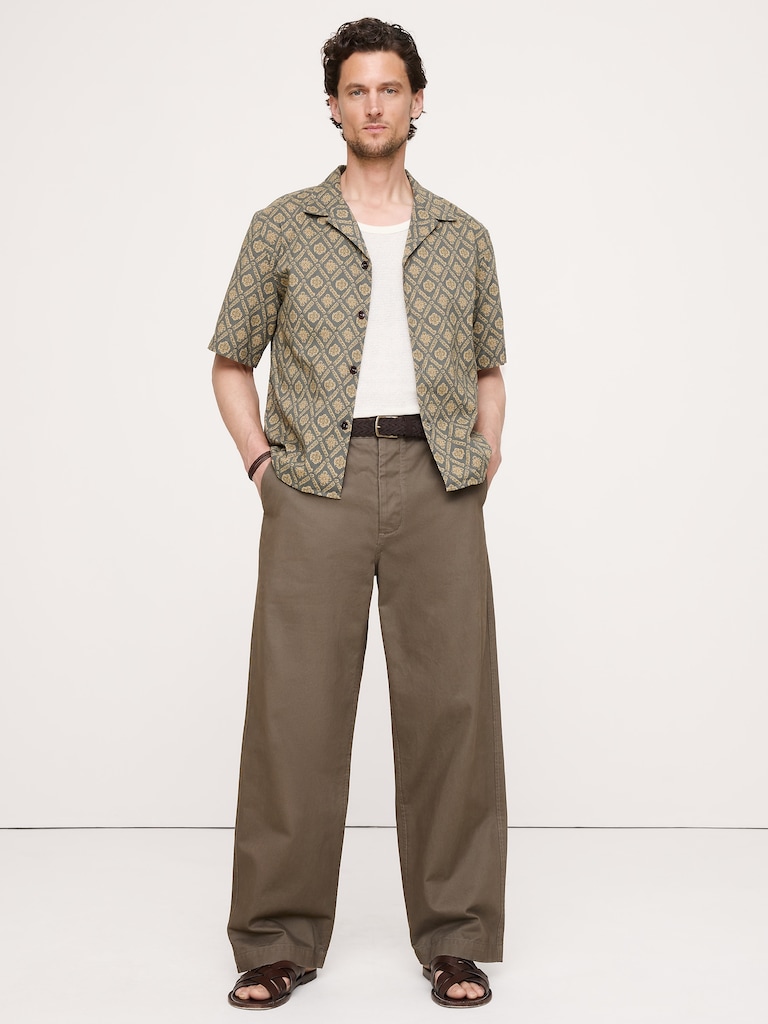 Relaxed-Fit Cotton Poplin Resort Shirt
