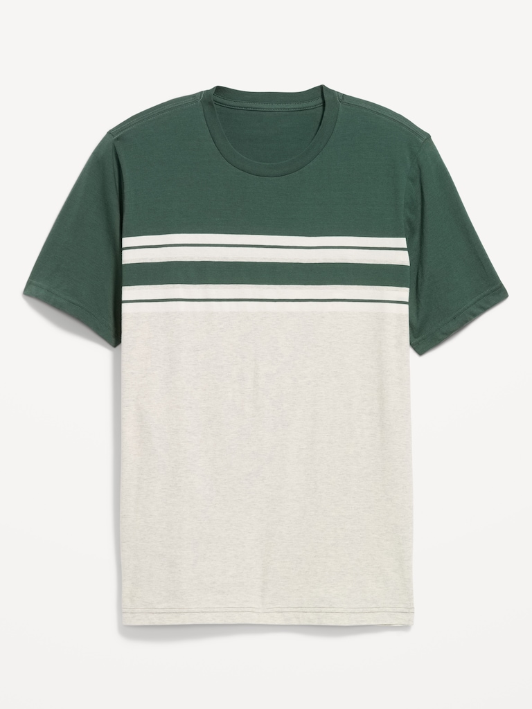 T-shirt ras du cou à rayures