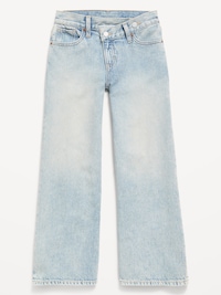Super Baggy Crossover Wide-Leg Jeans for Girls