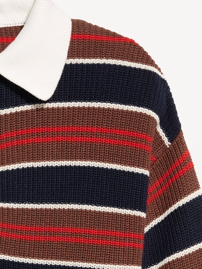 Shaker Polo Sweater