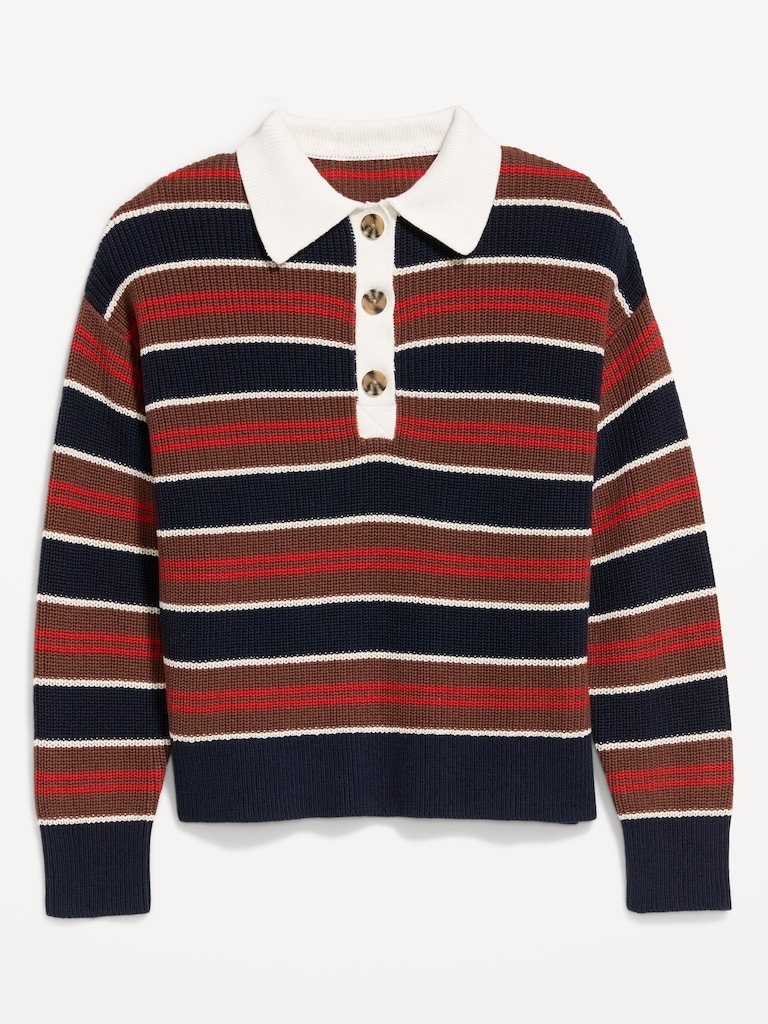 Shaker Polo Sweater