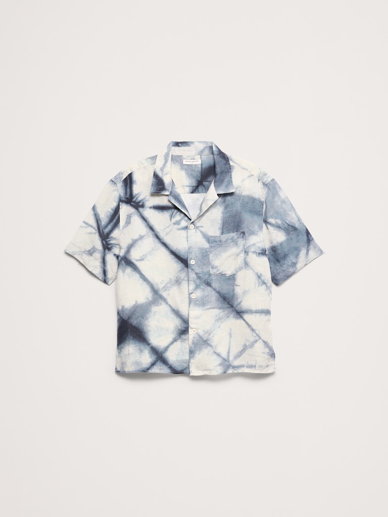 Standard-Fit Linen Resort Shirt
