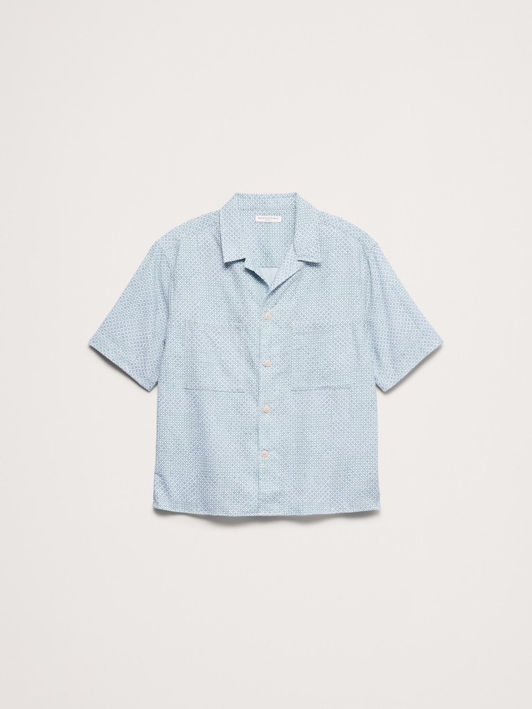 Relaxed-Fit Seersucker Resort Shirt