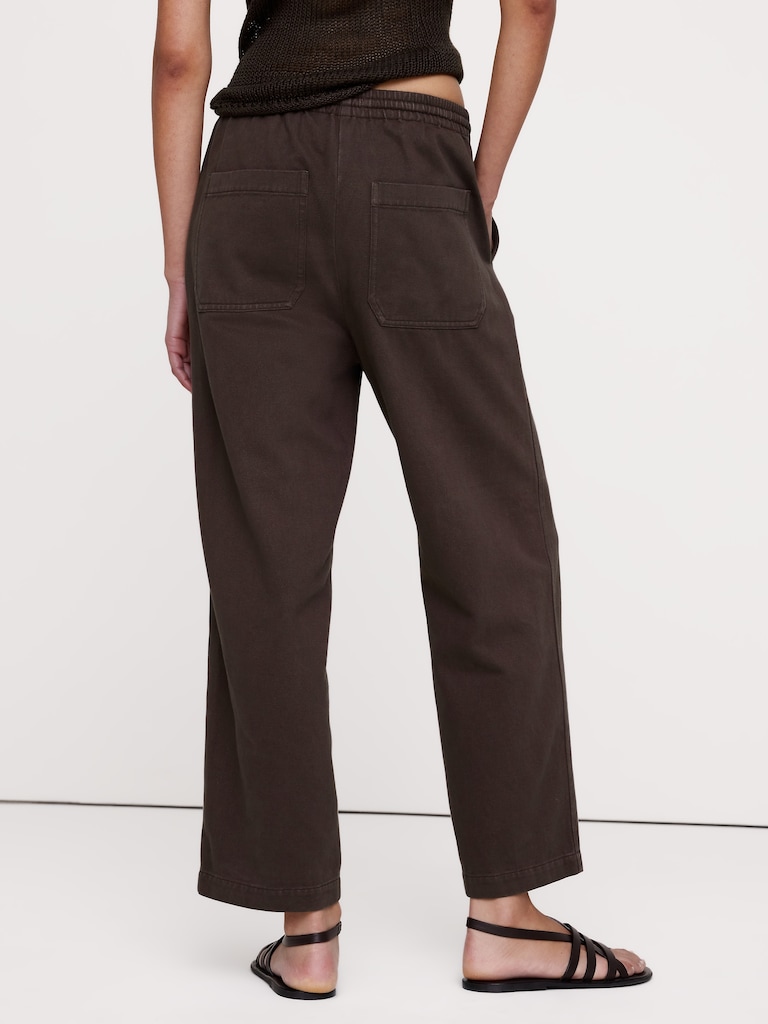 The Getaway Straight-Leg Pant in Cotton