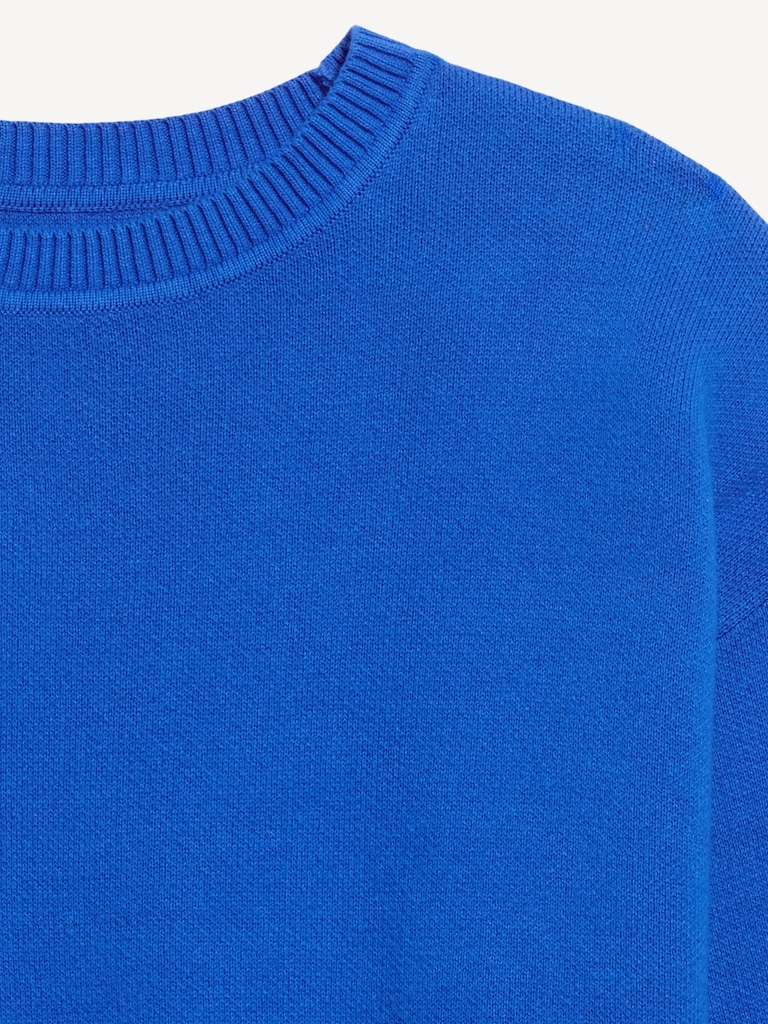 SoSoft Cotton Crew-Neck Cropped Sweater