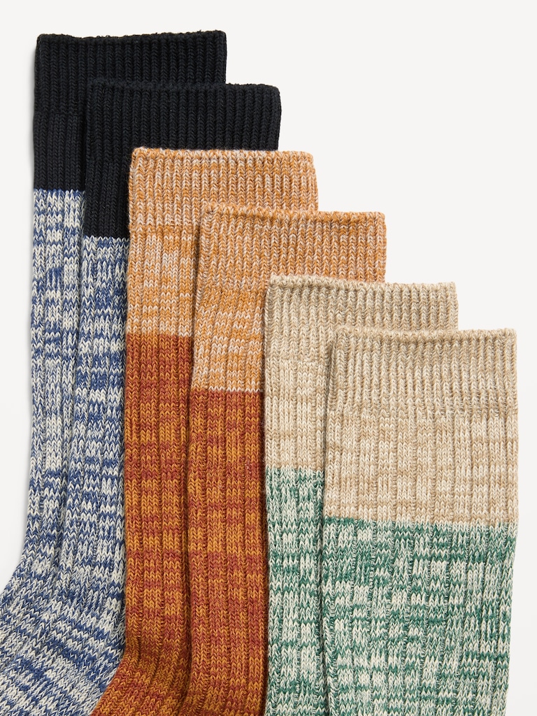 Marled Boot Socks 3-Pack