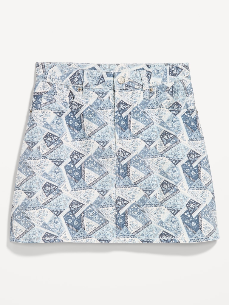 OG High-Waisted Denim Mini Skirt
