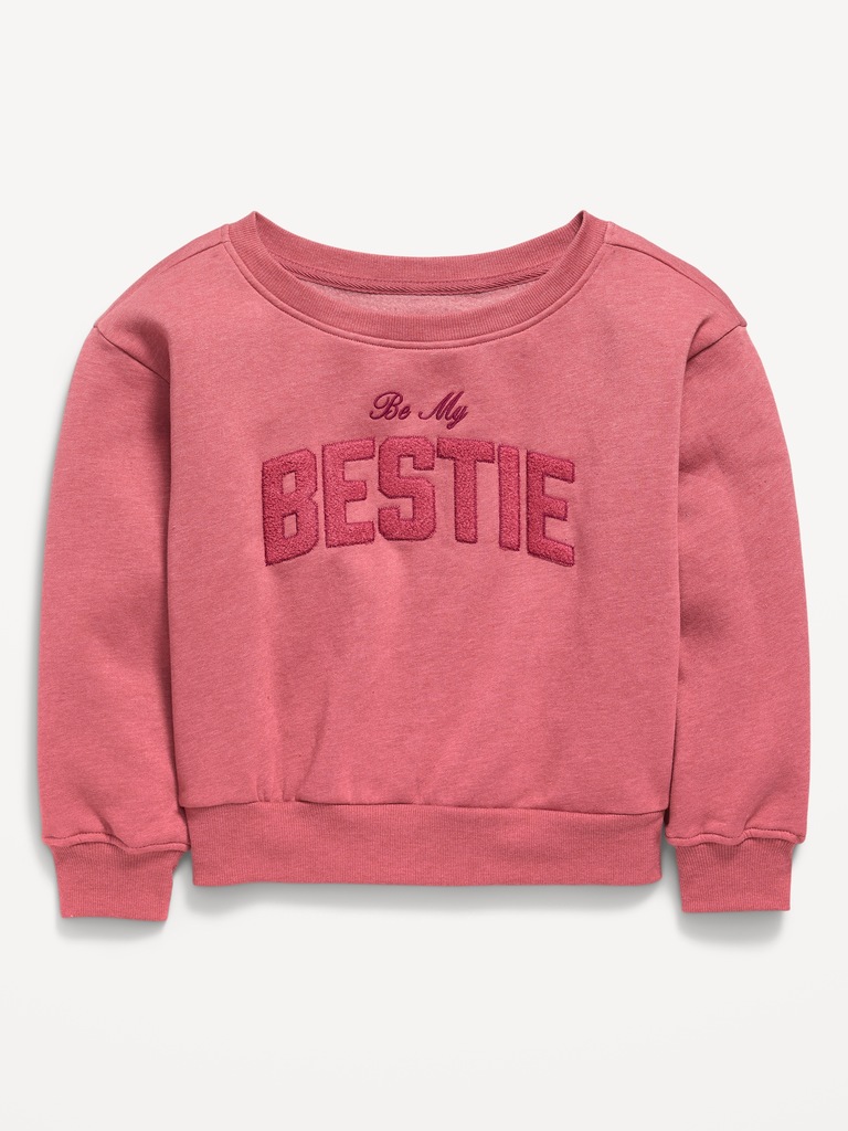 Off-Shoulder Sweatshirt for Girls