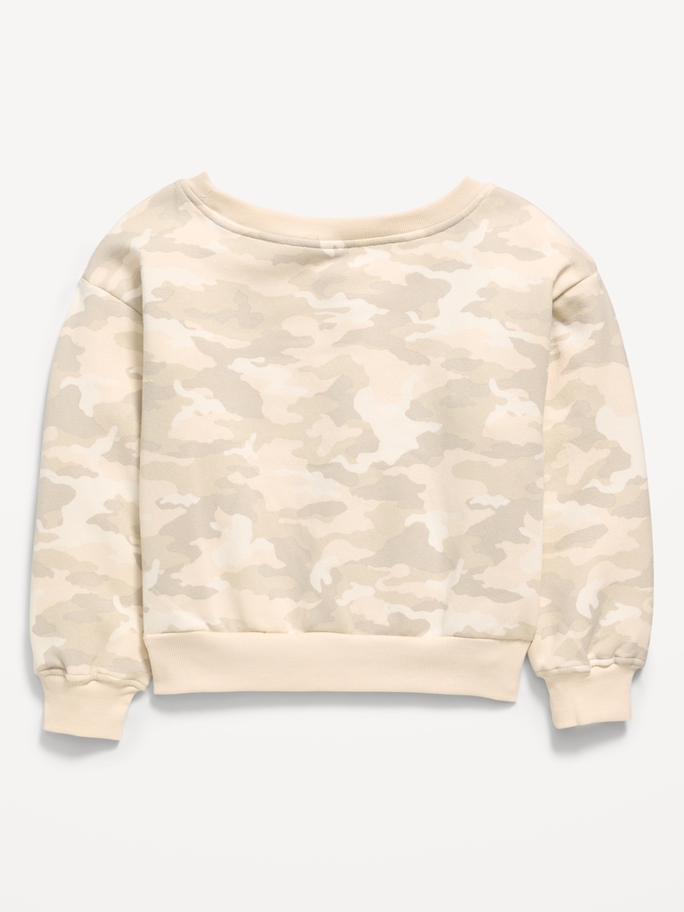 Off-Shoulder Sweatshirt for Girls