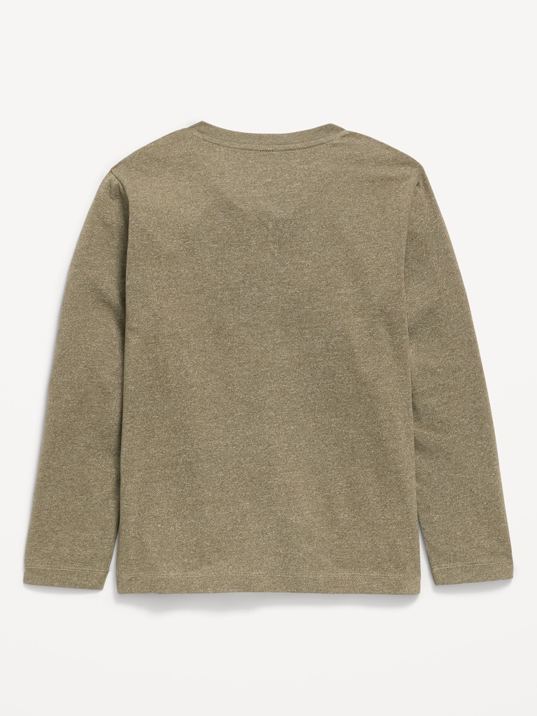 Softest Long-Sleeve Henley T-Shirt for Boys