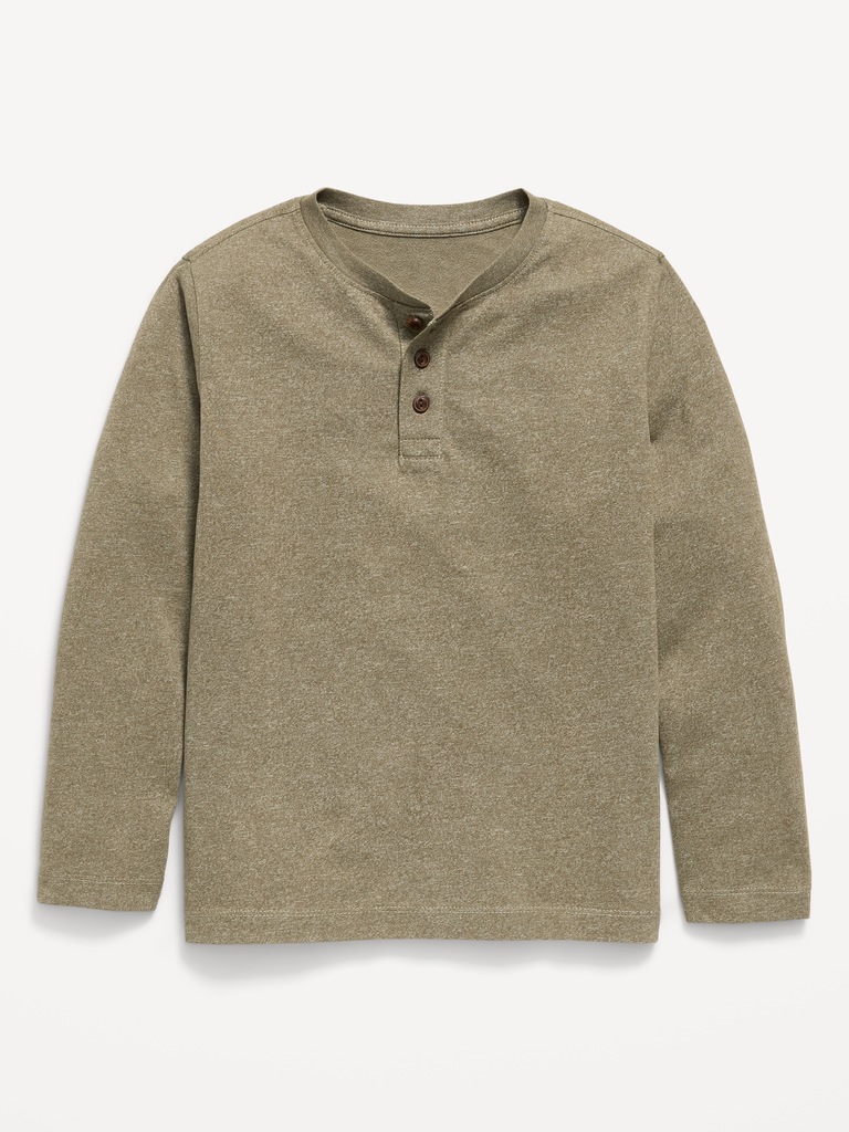 Softest Long-Sleeve Henley T-Shirt for Boys