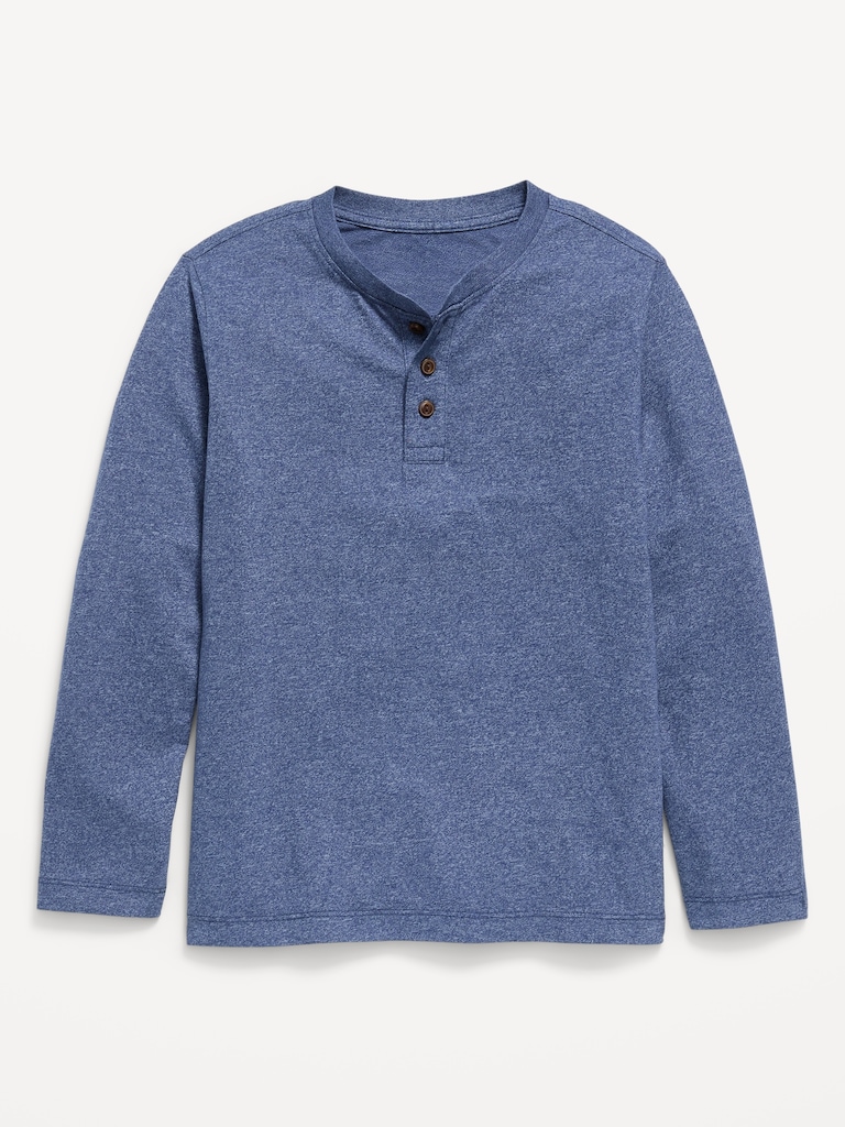 Softest Long-Sleeve Henley T-Shirt for Boys
