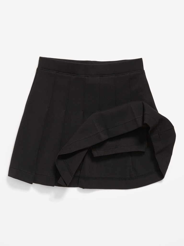 School Uniform Ponte-Knit Pleated Skort for Girls