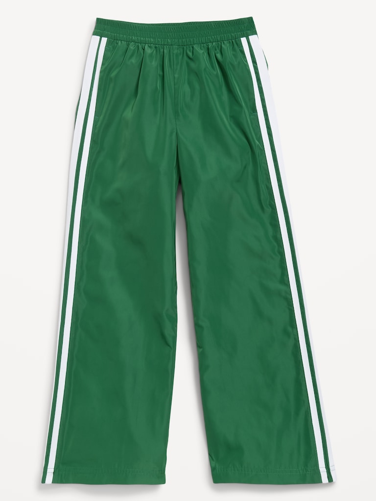 Pantalon d’entraînement à taille haute et jambe large pour fille