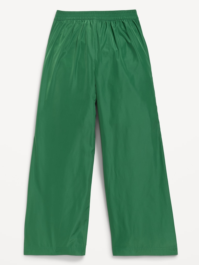Pantalon d’entraînement à taille haute et jambe large pour fille
