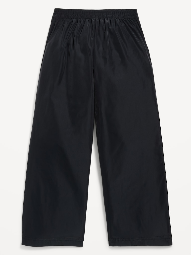 Pantalon d’entraînement à taille haute et jambe large pour fille