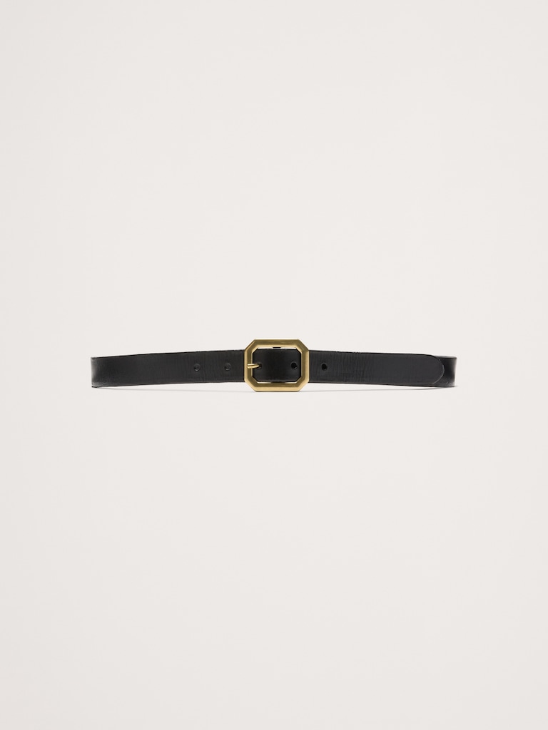 Geometric-Buckle Belt
