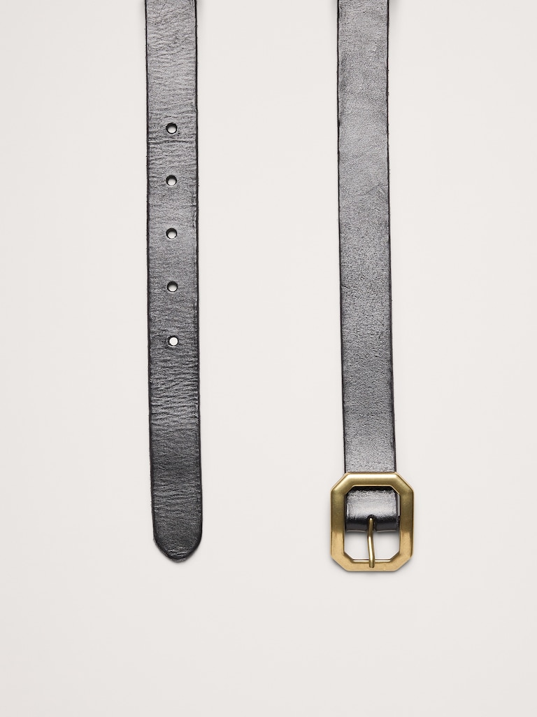 Geometric-Buckle Belt