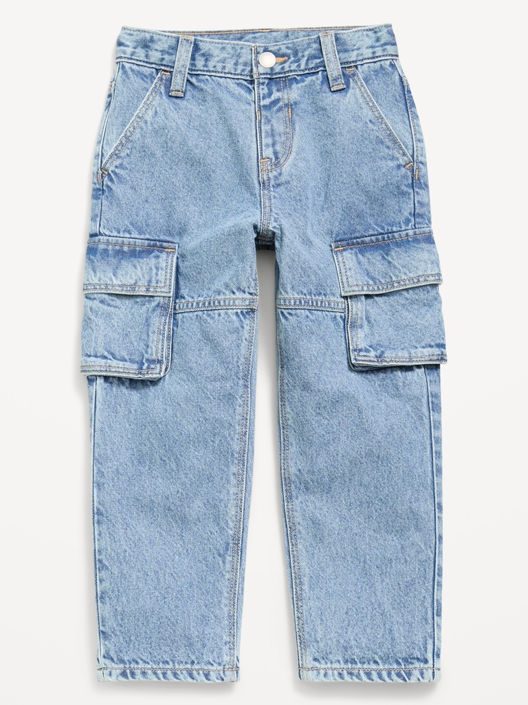 Super Baggy Barrel-Leg Cargo Jeans for Toddler Boys