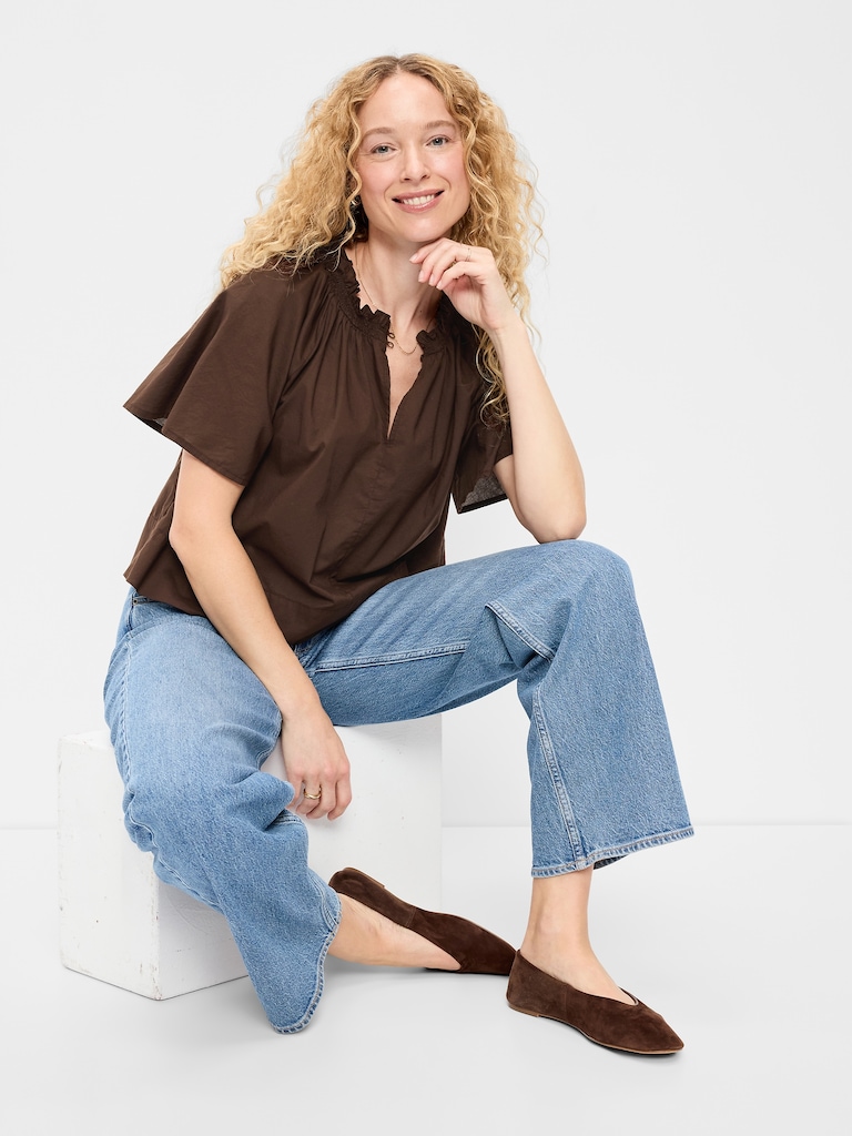 Loose Short-Sleeve Top