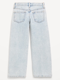 Low-Rise Baggy Ripped Wide-Leg Jeans for Girls