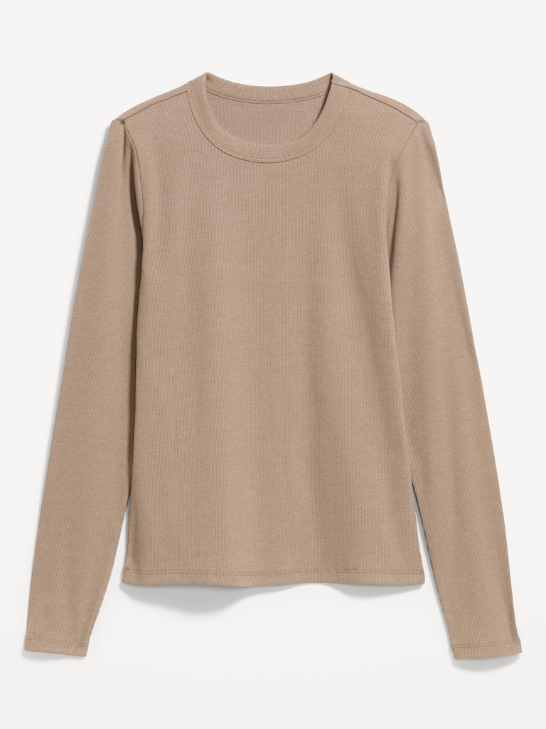 Snug Long-Sleeve Crew-Neck T-Shirt