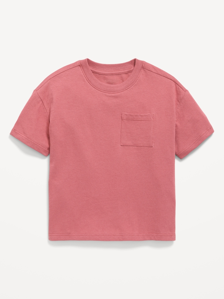 Oversized Short-Sleeve Pocket T-Shirt for Toddler Boys