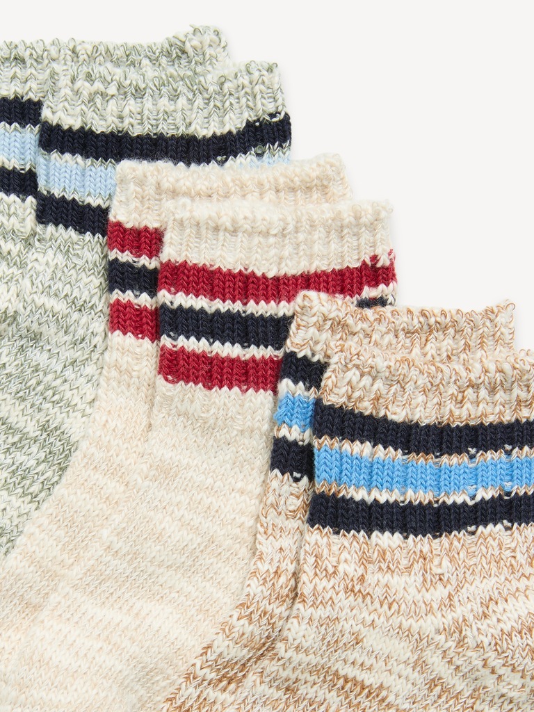 Marled Crew Socks 3-Pack for Toddler & Baby